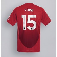 Camiseta Manchester United Leny Yoro #15 Primera Equipación 2024-25 manga corta